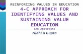 4-C APPROACH FOR IDENTIFYING VALUES AND SUSTAINING VALUE EDUCATION