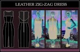 Leather Zig Zag Dress