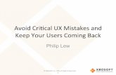 FluentConf 2016: Avoiding Critical UX Mistakes with Philip Lew