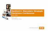 Bernstein Strategic Decisions Conference 2016 Presentation