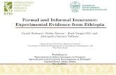 Linking Formal and Informal Insurance: Experimental Evidence from Ethiopia