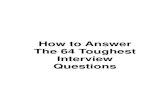 How to answer 64 interview questions