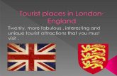 Tourist places in london  england