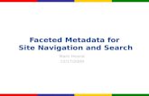 Hearst Faceted Metadata for Site Navigation and Search