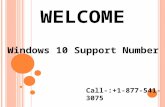 Window 10 support number +1 877-541-3075