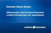 Domain Name Basics - Aftermarket and Premium Domains