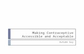 Making contraceptive accessible and acceptable