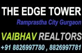 Ramprastha Resale The Edge Tower 2,3,4 BHK Sector 37 D Gurgaon Dwarka Expressway Call +91 8826997780