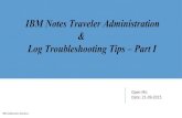 IBM Notes Traveler administration and Log troubleshooting tips