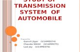 Study of transmission system of automobile