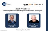 Winning Webinar Strategies for Product Managers