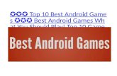 âœâœâœ Top 10 best android games âœâœâœ best android games what you should play! top 10 games