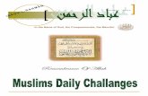 Muslim daily challenges (2)