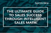 The ultimate guide  to sales success through intelligent sales math