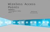 Week 7 Wireless Access Points