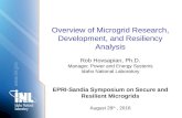 2.4_Overview of Microgrid Research, Development, and Resiliency Analysis_Hovsapian_EPRI/SNL Microgrid