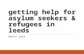 Getting help for asylum seekers and refugees in Leeds