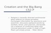 Creation and the big bang
