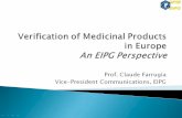 Verification of Medicinal Products in Europe: An EIPG Perspective