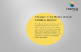 Research in the Mobile Mindset Smartees Webinar (GMT session)