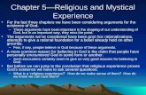 Chapter 5 -religious and mystical experience (1)