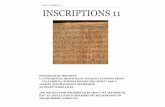 Inscriptions 11