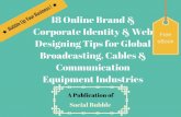 18 smart online brand & corporate identity & web designing tips for global broadcasting, cables & communication equipment industries