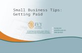 Small Business Tips: Getting Paid
