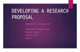 Developing a research proposal