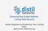 Ensuring Real Estate Website Listing Data Security