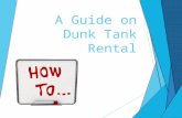 A guide on dunk tank rental