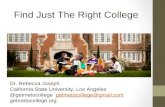 2016 Find Just the Right College - Pacific Palisades Library