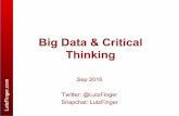 Bigit Keynote - Big Data & Critical Thinking