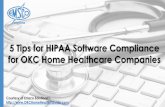 5 Tips for HIPAA Software Compliance for OKC Home Healthcare Companies (SlideShare)