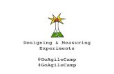 AgileCamp Silicon Valley 2015: Experiment Design