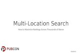 Multi-location Search and Social PUBCON 2015