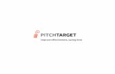 Pitchtarget: Improve effectiveness, saving time
