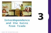 Interdependence and gain from trade