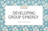 Developing group synergy for Guiding Groupwork