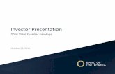 Banc 2016 Third Quarter Earnings - Investor Presentation