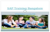 SAP Training Institutes in Bangalore
