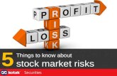 5 things to know about stock market risks