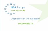 2016 ima europe award applications - category biodiversity