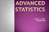Advanced statistics Lesson 1