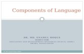 Dr. M. Enamul Hoque- Components of language