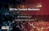 SEO for Content Marketers