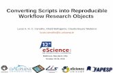 Converting scripts into reproducible workflow research objects