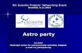 Scientix 9th SPNE Brussels 6 November 2015: Astro party