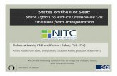 States on the Hot Seat: State Efforts to Reduce Greenhouse Gas Emissions from Transportation