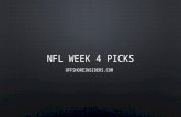 Week 4 NFL Betting Picks Against the Spread